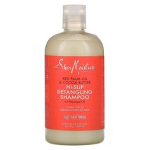 SheaMoisture (시어 모이스처) 하이-슬립 엉킴 방지 샴푸 레드 팜 오일 ＆ 코코아 버터 399 ml (13.5 fl oz) US 직배송, 1PACK, 상세설명참조, 399ml