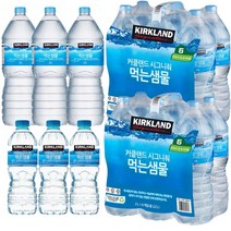 코스트코 커클랜드 시그니춰 먹는샘물 물 생수 500ml x 40펫 2L x 6개, 커클랜드 생수 2L x 6(직배송)