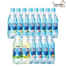 웅진식품 빅토리아 탄산수 탄산음료 500ml 20펫 2박스 택2, 베리베리 20펫+복숭아 20펫