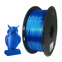 실크 실버 블루 PLA 175mm 1KG 3D 프린터 필라멘트 1kg 스풀 프린팅 재료 CC3D 샤인 실키 샤이니 메탈릭 메탈 골드 구리 브론즈 스페이스, Silk Sapphire Blue
