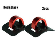 전기스쿠터 전기차 전기오토바이 용품 부품 12 pcs 합금 케이블 타이 버클 주최자 전기 스쿠터 xiaomimijia m365 amp에 대한 3 가지 색상 프로 스케이트보드, 2개 - 레드 블랙