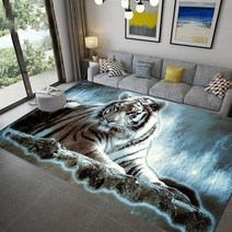 사자 호랑이 3D 매트 카펫 러그 거실 용 대형 동물 Bathmat Leopard Area Rugs DoorMat 소프트 스텝 직사각형 dropshipping