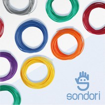 손도리 국산 PLA 20색상 10M 필라멘트 00BG 164685EA, 쿠팡 화이트