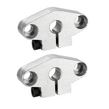 uxcell 2PCS SHF8 Aluminum Linear Motion Rail Clamping Rod Rail Guide Support for 8mm Diameter Shaft, 1