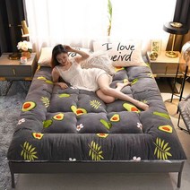 라오농 자가발열 토퍼 기절포그니 패밀리침대 양털 구스 모찌 토퍼 삼둥이 모찌 매트리스 61, 램 울 심플, 150x200cm 더블 매트리스 두꺼운 양털