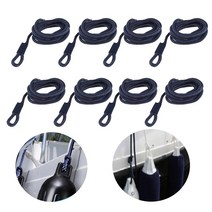 보트앵커8pcs 보트 펜더 라인 0.24 두께 5 FT 이중 꼰 G0 01 액세서리 용 해양 계류, 없음
