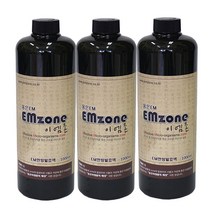 이엠하우스 한방 EM 발효액 이엠 활성액 용액 효소 텃밭 비료 식물 영양제 천연 탈취제 1000ml 3종, 3병, 0
