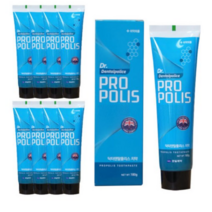 닥터덴탈 폴리스 치약 뉴질랜드산 프로폴리스 한일제약 의약외품 개운한 치약 4통 8통, 치약 8통 (100개 한정수량)