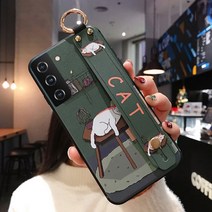 신서엔코 갤럭시A52케이스 갤럭시A52s케이스 4G 5G 공용 Galaxy Phone Case SCS-1533 일러스트 핸드 스트랩 휴대폰 케이스