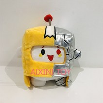 Lankybox-글로우 인 더 다크 플러시 로봇 Lankybox 사이보그 플러시 고스티 플러시 Canny Foxy 장난감 밀키 록키 박시 카와이, 17 boxy cyborg