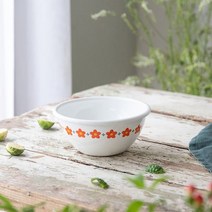 모던하우스 L 레드 작은꽃마리 법랑 다용도볼 12cm