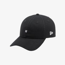 뉴에라 MLB 마이크로 로고 뉴욕 양키스 언스트럭쳐 볼캡 블랙 12836212 (선물 포장용 박스 쇼핑백 증정)