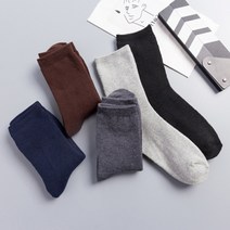 남자 방한 양말 반바지 양발 코디 긴목 선물 5색 세트 긴 정장 학생 군대 큰발 군인 남학생 두꺼운 양복 무지 검정 회색 명절 신사 캐주얼 성인 면 삭스