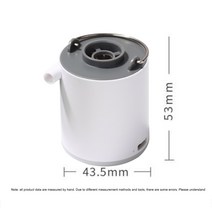 3-IN-1 미니 전기 풍선 스마트 에어 펌프 타이어 전동 에어샥 초경량 USB 충전 다기능 야외 공기 3 모드 캠핑 라이트, c|이스라엘