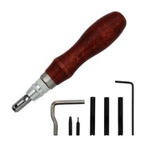 수동 주름 가죽 수제 실용 바느질 DIY 도구 전문 공예 그루버, B