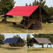 캠핑 블랙코팅 타프 그늘막 렉타타프 차광막 천막, 440, BRS 블랙코팅 타프_네이비