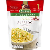 San Remo 산리모 라 파스타 알프레도 싱글 스낵 Pasta Alfredo 80g 12팩
