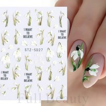1 pc 디자인 손톱 장식 네일 접착제 손톱 장식 슬라이더 접착제 네일 데칼 SASW5D, STZ5D27