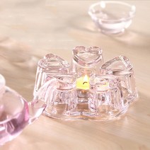 러블리 하트 내열유리 티워머 홈카페분위기 홍차도구 홈카페인테리어 홍차도구 홍차우리기 홈카페용품 티포트용워머 티팟워머 티포트용 티워머 티용