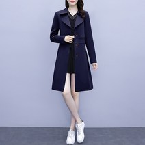 트렌치 코트 일찍이 가을 고퀄리티 감각 어텀 하프기장 작은 키 빅사이즈 여성의류 뚱뚱한 간지나는 2588668503