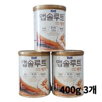 앱솔루트 프리미엄 명작 분유 1단계, 400g, 3개