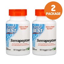(2PACK)닥터스베스트 세라펩타제 엔자임 40000 SPU 90캡슐, One Size, 2PACK