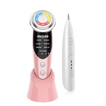 얼굴마사지기계 턱 주름 마사지기 페이셜 페이셜 클리닝 리프팅 머신 레이저 플라즈마 펜 스킨 케어, rf 유형 핑크, rf 유형 핑크