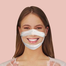 교육 수업 10매입 대형 마스크 중형 이피다 투명창 보이는 수화 수어용 소형 언어전달용 특수마스크 입모양, 중형 10매입