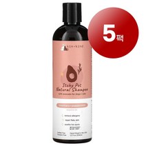 리암마켓 Kin+Kind 킨 카인드 자주 자꾸 긁는 강아지 고양이용 천연 로즈메리 페퍼민트 샴푸 천연 354ml 1팩, 5팩