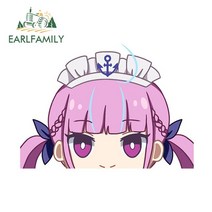 EARLFAMILY-이누가미 코론 홀로라이브 자동차 스티커 13cm 노트북 앞 유리 액세서리 데칼 바이크 오토바이 RV JDM 밴용, 11 YT-193896-13cm, 11 YT-193896-13cm