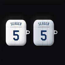 와우박스 주문제작 2021시즌 메이저리그 세인트루이스 카디널스 김광현 싸인 야구 유니폼 에어팟 버즈 무선 이어폰 케이스, 무광 하드케이스, 에어팟(1세대/2세대)