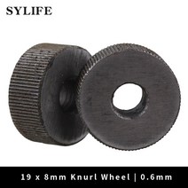 널링 휠 베젤링 2개 0.6mm 피치 19mm 외경 단일 직선 거친 패턴 선형, 한개옵션0