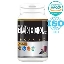 BK뉴트리션 익스볼륨 BCAA 80% 아미노GX 글루타민 타우린 단백질 보충제, 1통, 300g