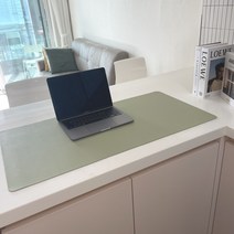 가죽데스크매트 데스커책상매트 책상덮개 깔개, LG03 라이트그린