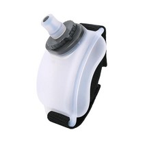 WRELS 러닝 손목 물병 200ml 휴대용 접이식 소프트 플라스크 사이클링 여행용 (200ml 7온스) 포함 168302, 하얀색