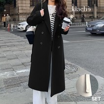 클라셰 크리미데일리롱코트+벨트SET_CL4WCT002C