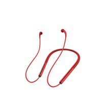 하이엔드 공기전도 홀더형 블루투스 이어폰 초장기 대기 전자파 차단 무선 홀터넥 이어폰, 레드, 하나