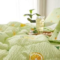 후르츠 시원한 시어서커 여름 이불 Q 레몬