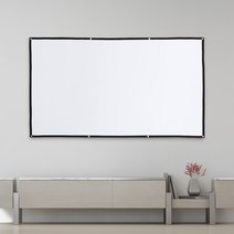 이동형 빔프로젝터 스크린(221x 125cm) 영화빔 홈시어터 빔스크린 대형 가정용 캠핑용 차박 가정용빔 캠핑, 상세 참조