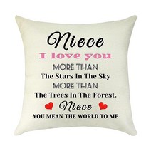 가족을 위한 최고의 선물 농가 베개 커버 집들이 선물 새로운 집주인 엄마 아빠 조부모에게 주는 장식용 면 리넨 쿠션 소파용 45.7 x 45.7cm(18 18인치), Beige 5