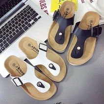 셀러허브 여성패션 [더블디] 커플샌들 남여공용 쪼리 버클슬리퍼 조리 ZG1603