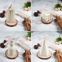 블링미 천연 감성 오브제 필라 캔들 핸드메이드 집들이선물, 치즈세트, 화이트머스크