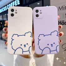 하유 아이폰 강아지 케이스 아이폰 7 8 7+ 8+ X 11 12 13 14 미니 플러스 프로 맥스 젤리 핸드폰 케이스