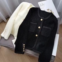 망또 가디건 핑크 라쿤 울 하늘색 부드러운 부드러운 글루틱 스웨터 코트 탑 겨울 클래식 스타일 골드 버