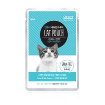 캣퓨어 내추럴 파우치 80g, 참치도미, 1개
