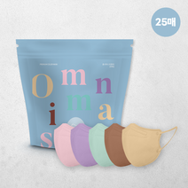 옴니 2D 컬러마스크 25매, 퍼플