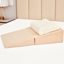 역류성 식도염 병원 환자 케어 리프트 베개 허리 받침대 역류 방지 등 쿠션 코골이 방지, E, 택배