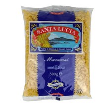 산타루치아 마카로니 macaroni 파스타 홈쿡 대용량 업소용 식당 식자재 면 500g, 1개