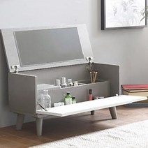 이케아 좌식 거울 접이식 화장대 앉은뱅이 낮은 수납화장대 원룸 국내제작 인테리어 화장품정리, C759 아카시아