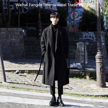 십전십미 트렌치코트 기모코트 남성 루즈핏 코트